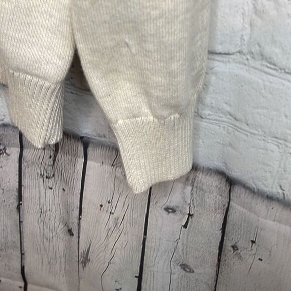 Men’s Striped Cardigan Sweater, size xl, Goodfellow & Co, Beige/Stripe Sweater - Picture 4 of 7